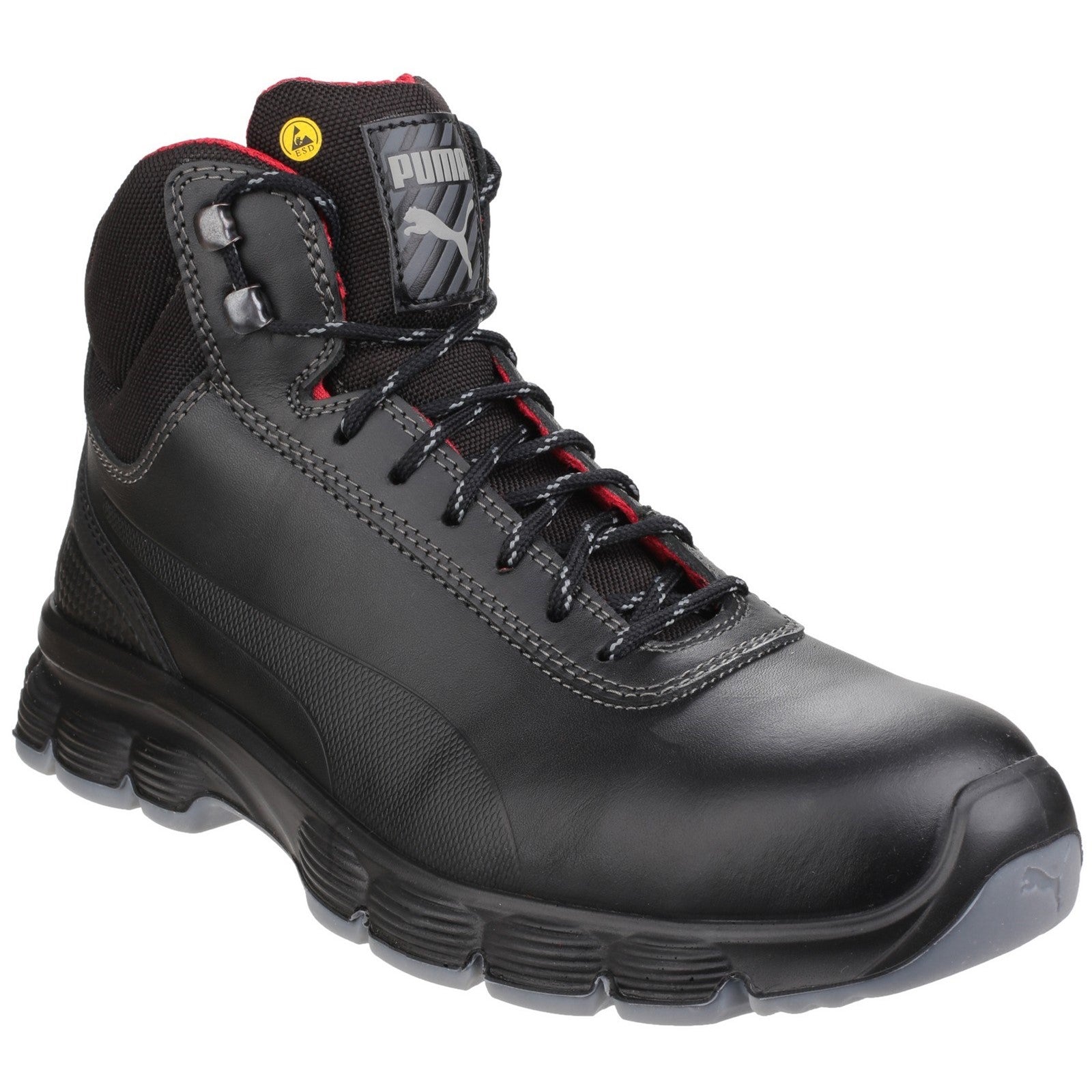 Pioneer Mid Lace up Safety Boot - Black