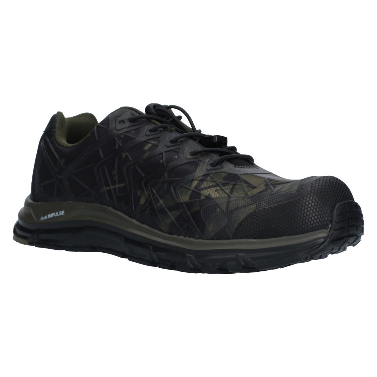 Energy Impulse Olive Low Safety Trainer - Olive/Black