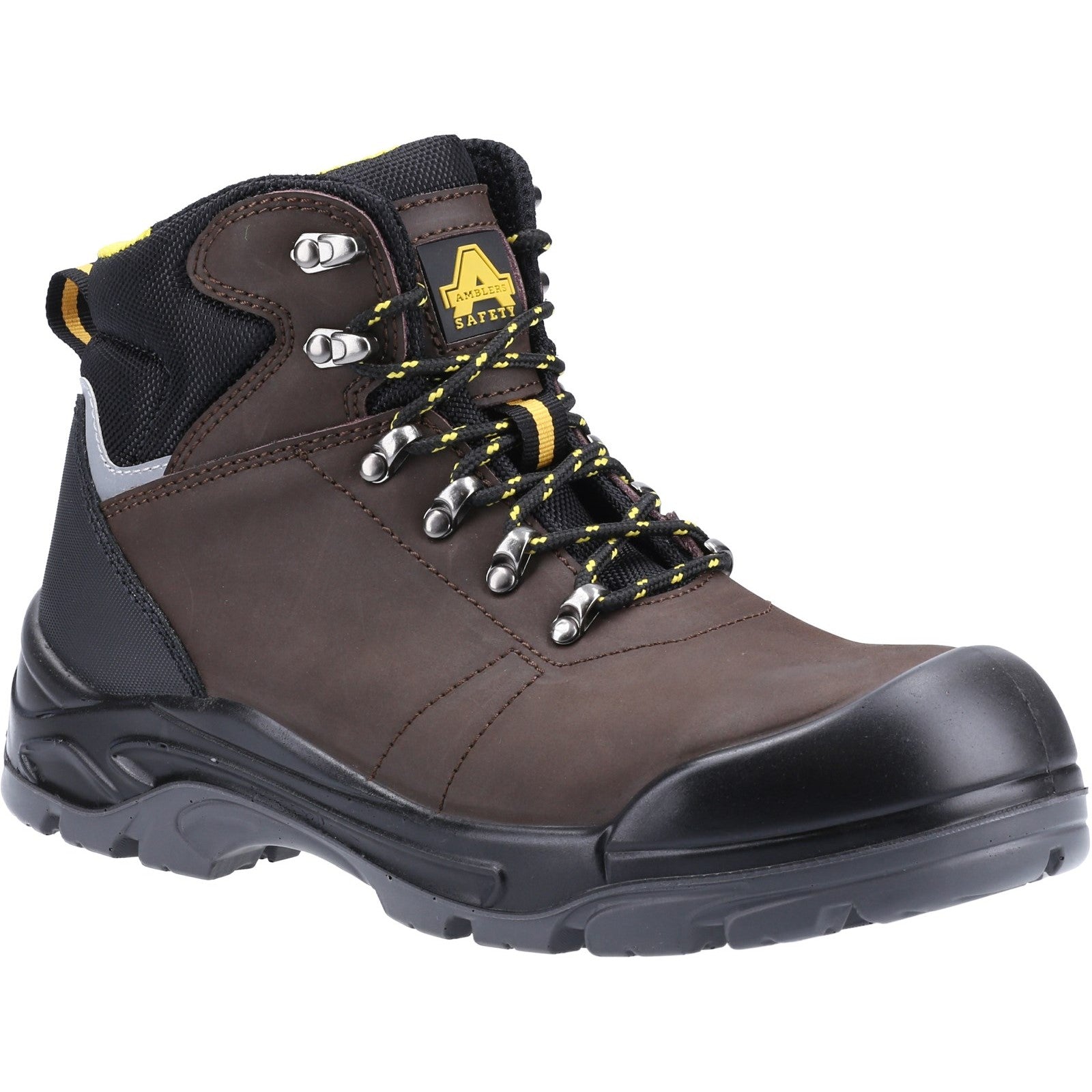 AS203 Laymore Water Resistant Leather Safety Boot - Brown