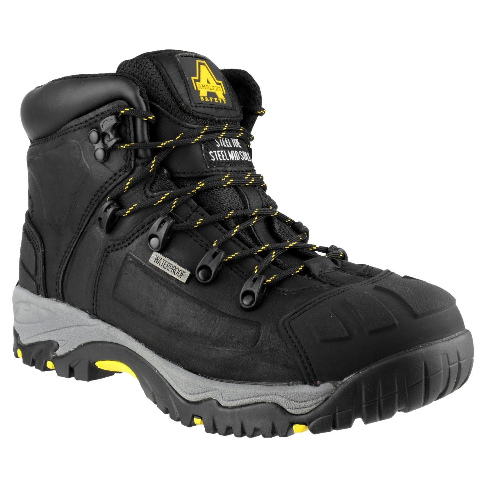 AS803 Waterproof Wide Fit Safety Boot - Black