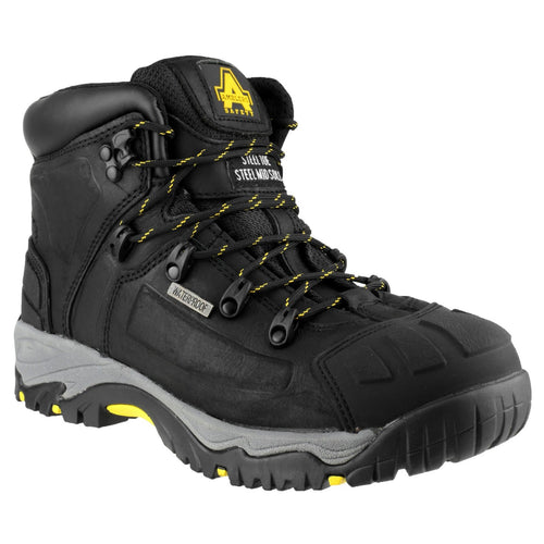 AS803 Waterproof Wide Fit Safety Boot - Black