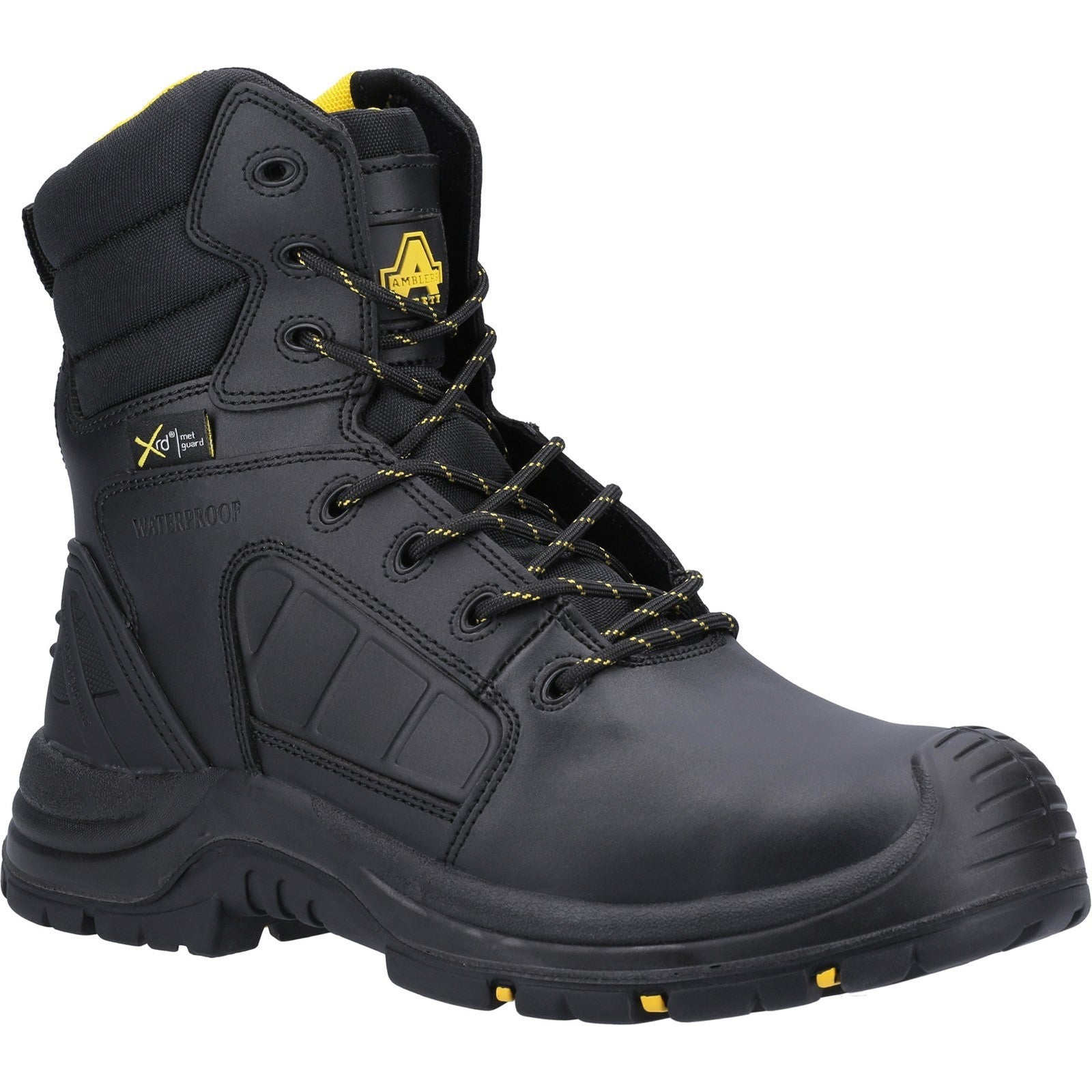 AS350C Berwyn Hi-Leg Waterproof Metal Free Metatarsal Safety Boot - Black