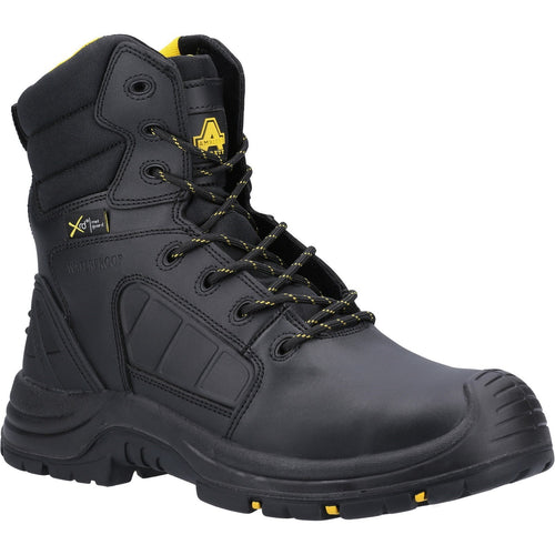 AS350C Berwyn Hi-Leg Waterproof Metal Free Metatarsal Safety Boot - Black