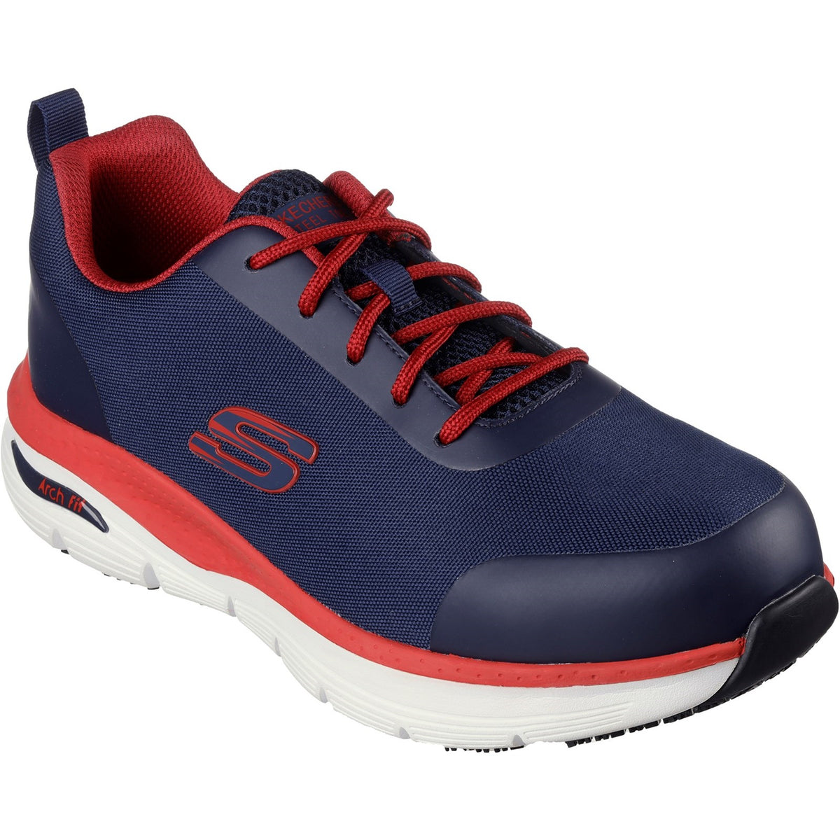 Arch Fit SR Ringstap Safety Trainer - Navy/Red