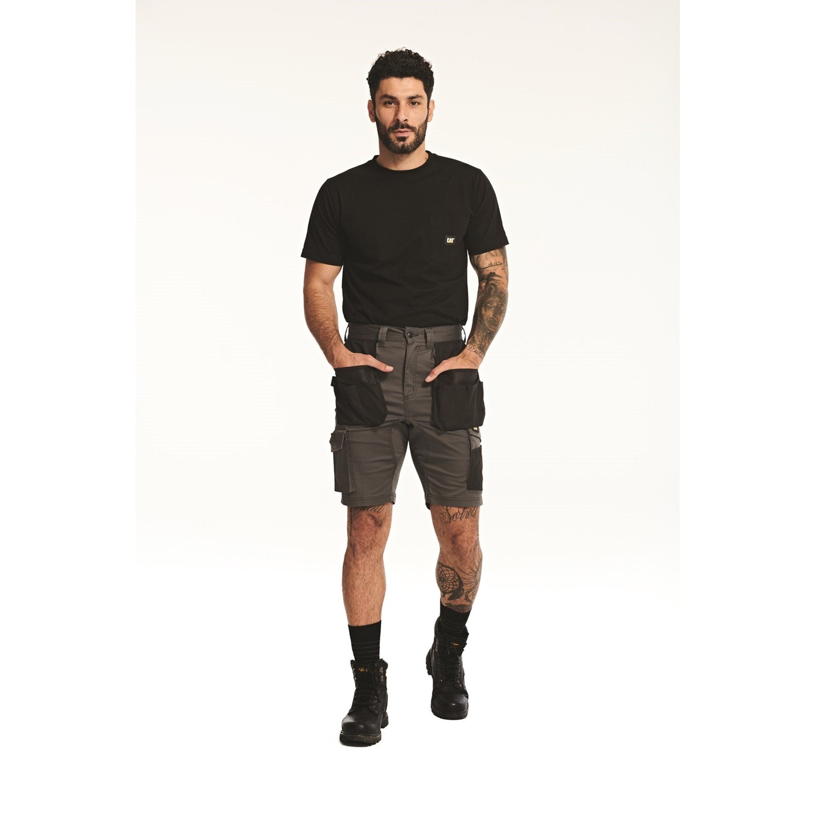 Essential Stretch Pocket Shorts - Dark Shadow