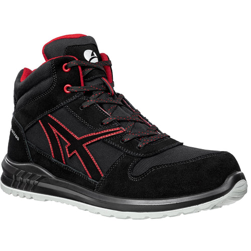 Clifton Mid Safety Boot - Black/Red
