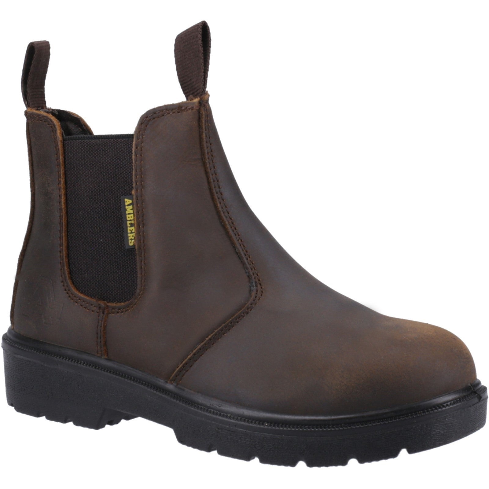 FS128 Hardwearing Pull On Safety Dealer Boot - Brown