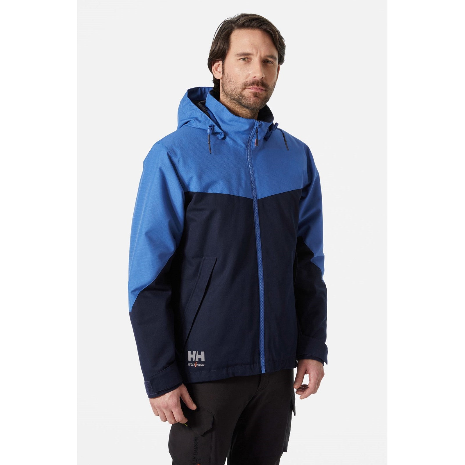 Oxford Winter Jacket - Navy/Stone Blue