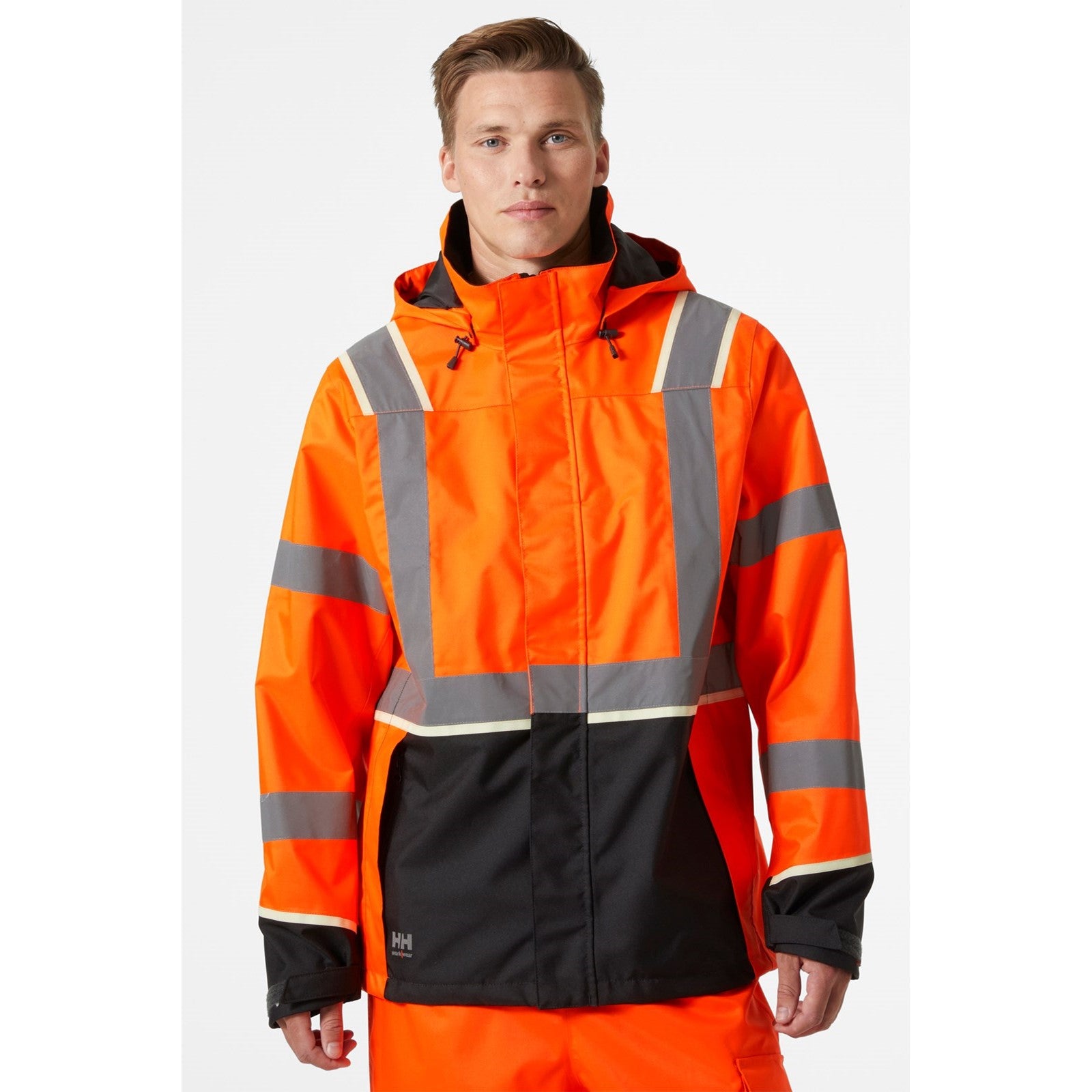 UC-ME Shell Jacket - Hi Vis Orange/Ebony