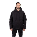 Hooded Sherpa Lined Jacket - Black