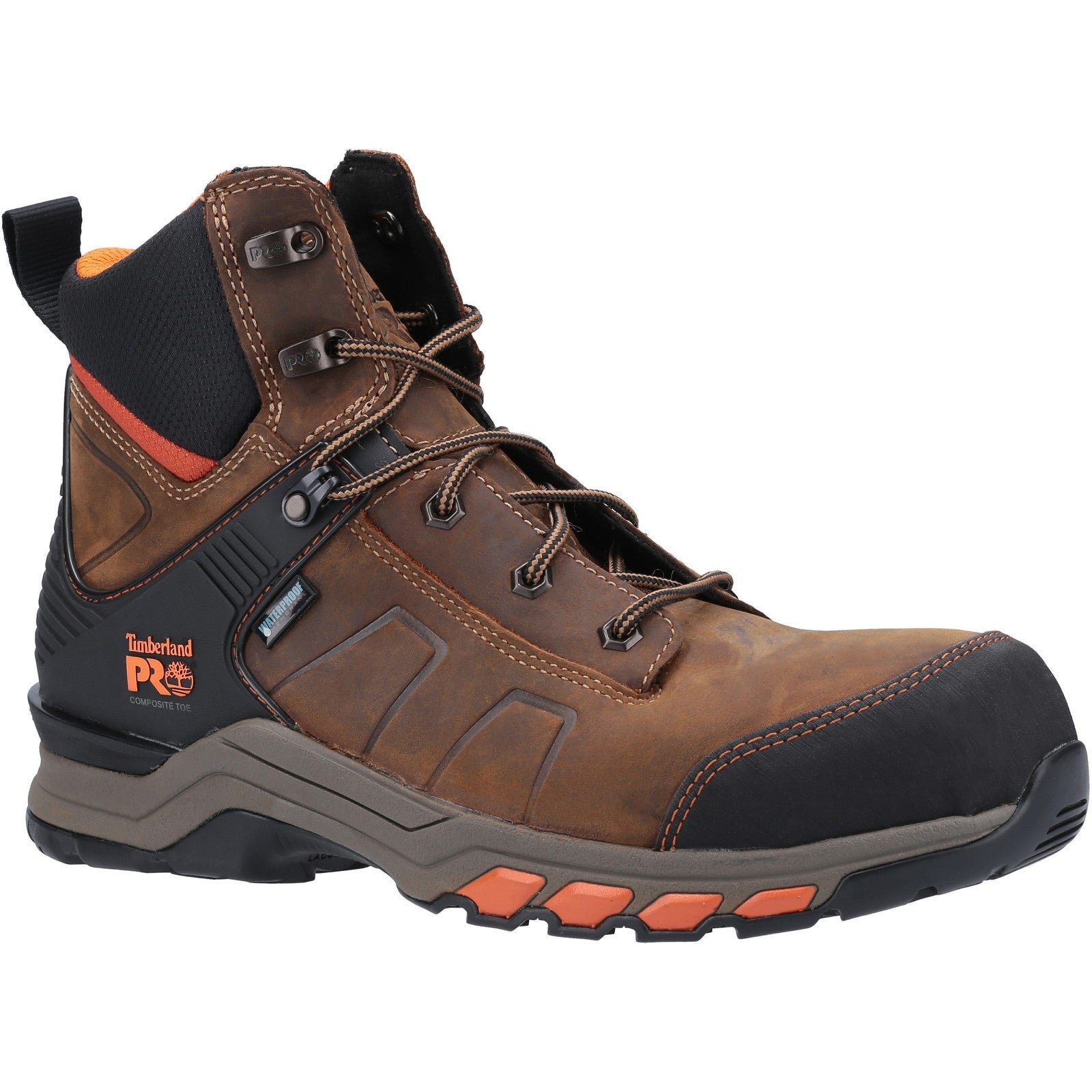 Hypercharge Composite Safety Toe Work Boot - Black/Orange