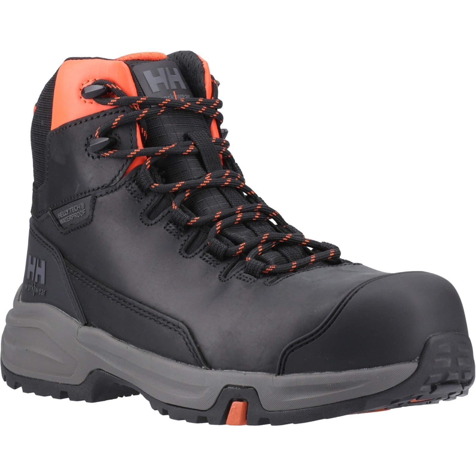 Manchester Ltr Mid Safety Boots - Black