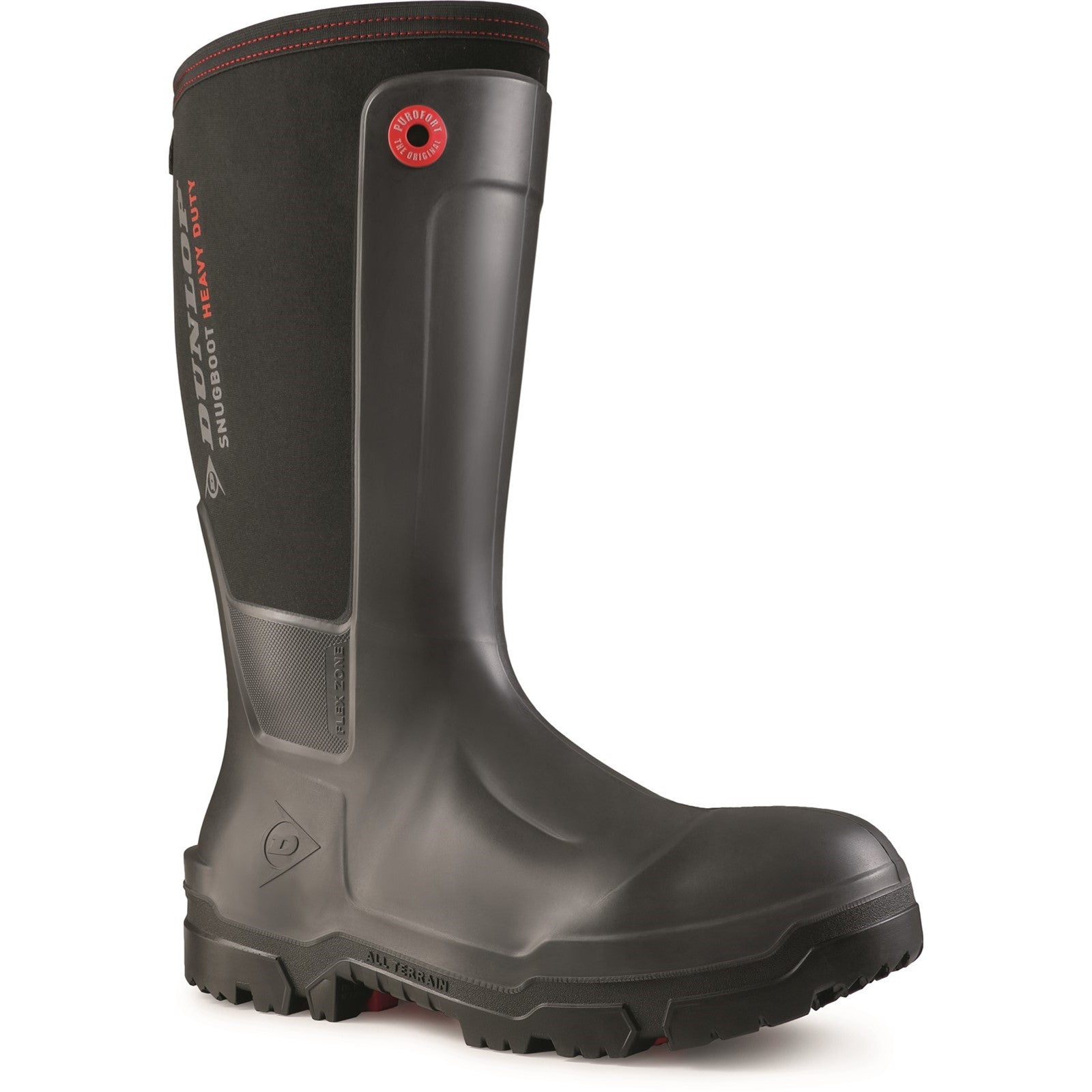 Snugboot Heavy Duty Full Safety Wellington - Charcoal