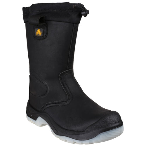 FS209 Water Resistant Pull On Safety Rigger Boot - Black