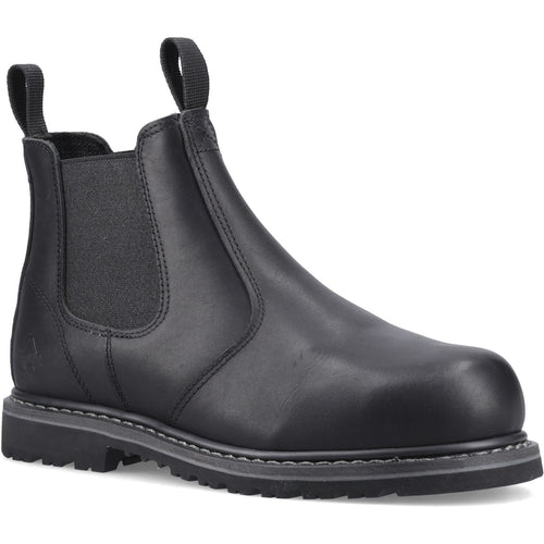 FS5 Goodyear Welted Pull on Safety Dealer Boot - Black
