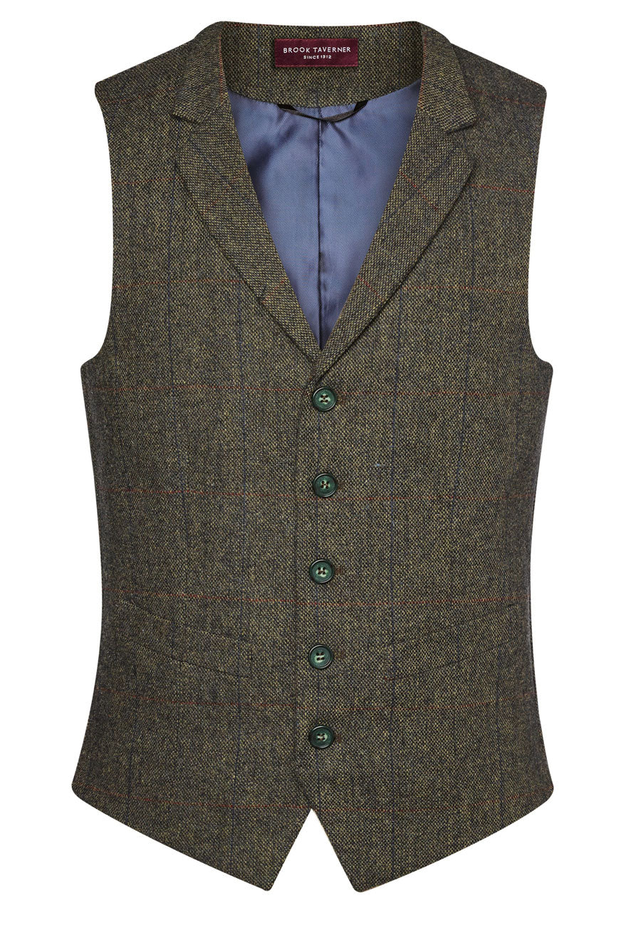 Brook Taverner Memphis Tweed Waistcoat Style 1463